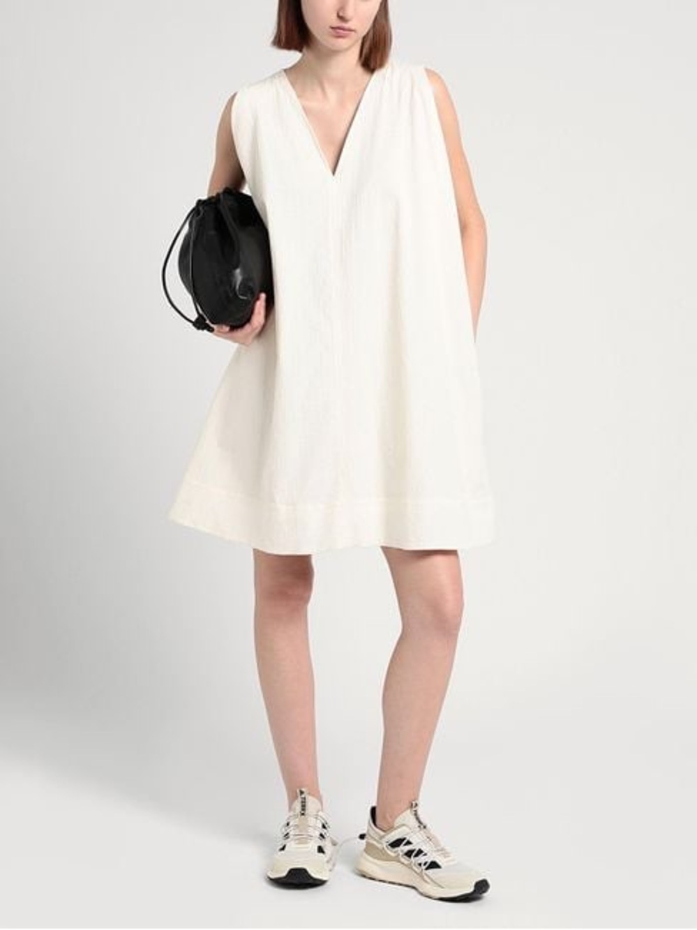 NWT COS Women's White A-line Sleeveless Mini Dress Size 6